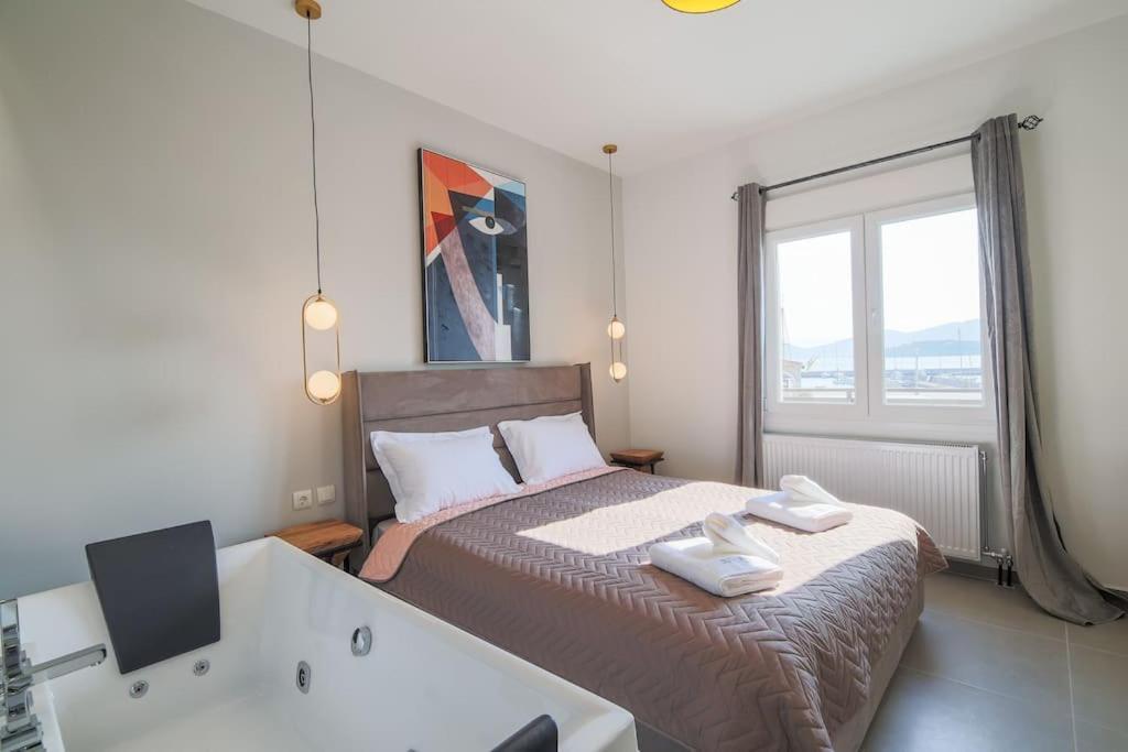 *Oasis* Best View Jacuzzi New Central Apartment Volos Eksteriør billede